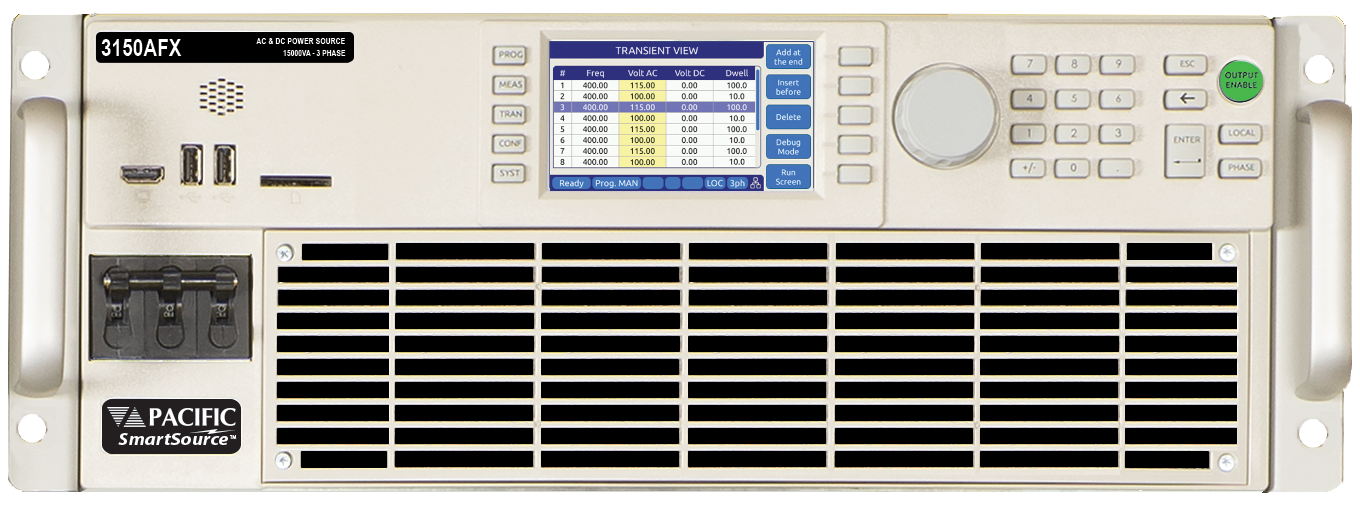 Programmable AC and DC Power Source - AFX Series Direct Front