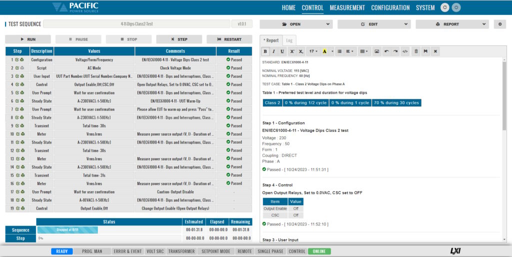 SmartSource Suite IEC Test Standards